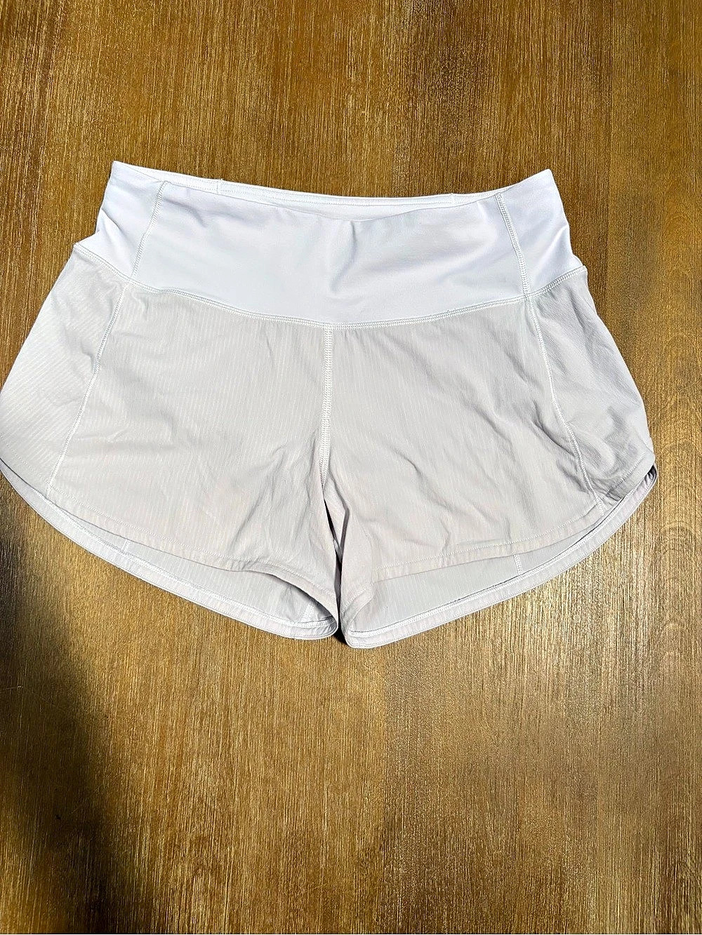 lululemon Speed Up Short Athletic Running Shorts in beige